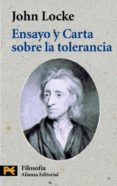 ENSAYO Y CARTA SOBRE LA TOLERANCIA de LOCKE, JOHN 