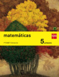 Portada de Matemáticas Trimestres Savia 5º Educacion Primaria Ed 2014 Castellano