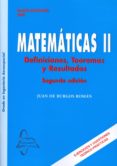 MATEMATICAS II di BURGOS ROMAN, JUAN DE 