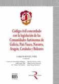 CODIGO CIVIL CONCORDADO CON LA LEGISLACION DE LAS COMUNIDADES AUT ONOMAS DE GALICIA, PAIS VASCO, NAVARRA, ARAGON, CATALUA Y BALEARES de ROGEL VIDE, CARLOS 