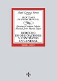 DERECHO DE OBLIGACIONES Y CONTRATOS EN GENERAL: LECCIONES DE DERECHO CIVIL (3 ED.) de CARRASCO PERERA, ANGEL  CORDERO LOBATO, ENCARNA 