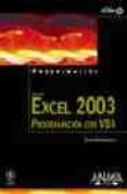 MICROSOFT EXCEL 2003 PROGRAMACION CON VBA (INCLUYE CD) di WALKENBACH, JOHN 