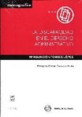 DISCAPACIDAD EN EL DERECHO ADMINISTRATIVO de TORRES LOPEZ, M ASUNCION 