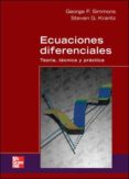 ECUACIONES DIFERENCIALES di SIMMONS, GEORGE F. 