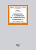 EJERCICIOS Y MATERIALES DE DERECHO CIVIL PATRIMONIAL (ADAPTADOS A L EEES) de SANTOS MORON, MARIA JOSE 