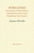 POSICIONES de DERRIDA, JACQUES 