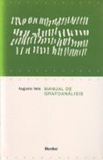 MANUAL DE GRAFOANALISIS de VELS, AUGUSTO 