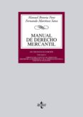 MANUAL DE DERECHO MERCANTIL. VOL. I. INTRODUCCION Y ESTATUTO DEL EMPRESARIO. DERECHO DE LA COMPETENCIA Y DE LA PROPIEDAD INDUSTRIAL. DERECHO DE SOCIEDADES de BROSETA PONT, MANUEL  MARTINEZ SANZ, FERNANDO 