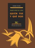 MARIO ROSO DE LUNA. QUIEN FUE Y QUE DIJO de CORTIJO, ESTEBAN 