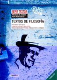 TEXTOS DE FILOSOFIA: UNIVERSIDADES DE ANDALUCIA di VV.AA. 