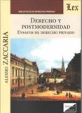 DERECHO Y POSTMODERNIDAD 2018 di ZACCARIA, ALESSIO 