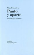 PUNTO Y APARTE di LABORDETA, MIGUEL 