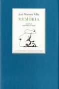 MEMORIA di MORENO VILLA, JOSE 