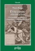 EVALUANDO FILOSOFIAS de BUNGE, MARIO 