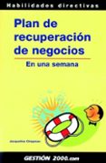 PLAN DE RECUPERACION DE NEGOCIOS de CHAPMAN, JACQUELINE 