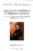 EMOCION POETICA Y VERDAD MORAL: SIETE ENSAYOS EN TORNO A LA OBRA DE ANTONIO MACHADO de MARTINEZ DE VELASCO, LUIS 