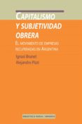 CAPITALISMO Y SUBJETIVIDAD OBRERA de BRUNET, IGNASI 