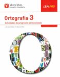 Portada de LEN PRO 3 ORTOGRAFIA