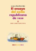 EL ENSAYO DEL EXILIO REPUBLICANO DE 1939. I di VV.AA. 