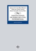 INSTITUCIONES DE DERECHO CIVIL PATRIMONIAL (4 ED.) de CUEVILLAS MATOZZI, IGNACIO DE CASTRO GARCIA, JAIME DE GONZALEZ GARCIA-MIER, ROCIO 
