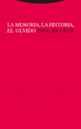 LA MEMORIA, LA HISTORIA, EL OLVIDO de RICOEUR, PAUL 