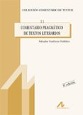 COMENTARIO PRAGMATICO DE TEXTOS LITERARIOS (7 ED.) de GUTIERREZ ORDOEZ, SALVADOR 