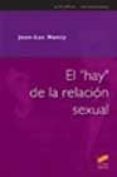 EL HAY DE LA RELACION SEXUAL de NANCY, JEAN-LUC 