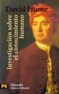 INVESTIGACION SOBRE EL CONOCIMIENTO HUMANO de HUME, DAVID 
