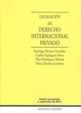 LEGISLACIN DE DERECHO INTERNACIONAL PRIVADO de ALVAREZ GONZALEZ, SANTIAGO 