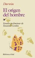 EL ORIGEN DEL HOMBRE (10 ED) di DARWIN, CHARLES 