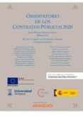 OBSERVATORIO DE LOS CONTRATOS PBLICOS 2020 di GIMENO FELIU, JOSE MARIA 