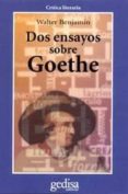 DOS ENSAYOS SOBRE GOETHE de BENJAMIN, WALTER 