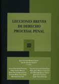 LECCIONES BREVES DE DERECHO PROCESAL PENAL de ROBLES GARZON, JUAN ANTONIO 
