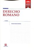 DERECHO ROMANO (5 EDICION) de PANERO GUTIERREZ, RICARDO 