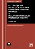 LEY ORGNICA DE PROTECCIN DE DATOS Y GARANTA DE DERECHOS D Y REGLAMENTO GENERAL DE PROTECCIN DE DATOS 2020 di VV.AA. 