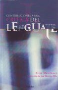 CONTRIBUCIONES A UNA CRITICA DEL LENGUAJE di MAUTHNER, FRITZ 
