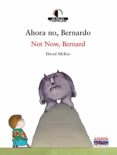 AHORA NO, BERNARDO = NOT NOW, BERNARD (ED. BILINGE CASTELLANO-IN GLES) de MCKEE, DAVID 