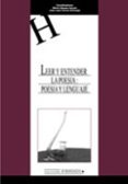 LEER Y ENTENDER LA POESIA: POESIA Y LENGUAJE di VV.AA. 