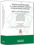 TEMARIO DE OPOSICIONES AL CUERPO SUPERIOR JURIDICO DE SECRETARIOS JUDICIALES, TOMO V: TEST PRIMER EJERCICIO de CASADO RODRIGUEZ, ERNESTO PEDRO BELTRAN CABELLO, CARLOS 