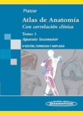 ATLAS DE ANATOMIA: CON CORRELACIN CLINICA (T.1): APARATO LOCOMOT OR (9 ED.) di PLATZER, WERNER 