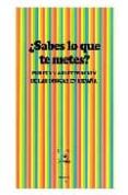 SABES LO QUE TE METES?: PUREZA Y ADULTERACION DE LAS DROGAS EN E SPAA di HIDALGO DOWNING, EDUARDO 