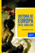 HISTORIA DE EUROPA EN EL SIGLO XIX de CROCE, BENEDETTO 