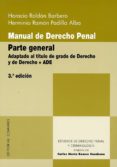MANUAL DE DERECHO PENAL. PARTE GENERAL de ROLDAN BARBERO, HORACIO 