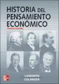 HISTORIA DEL PENSAMIENTO ECONOMICO (4 ED.) di LANDRETH, HARRY 