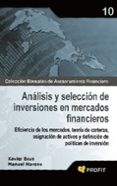 ANALISIS Y SELECCION DE INVERSIONES EN MERCADOS FINANCIEROS di MORENO, MANUEL 