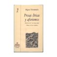 PROSAS LIRICAS Y AFORISMOS de HERNANDEZ, MIGUEL 