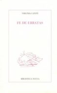 FE DE ERRATAS de CANTO, VIRGINIA 