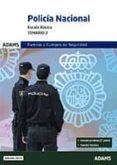 POLICIA NACIONAL. TEMARIO 2. ESCALA BASICA di VV.AA