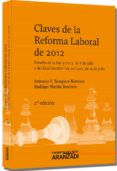 CLAVES DE REFORMA LABORAL, 2012  (2 ED.) de SEMPERE NAVARRO, ANTONIO V. 