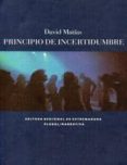 PRINCIPIO DE INCERTIDUMBRE di MATIAS, DAVID 